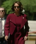 Mae Silver Boston Blue Maroon Jacket