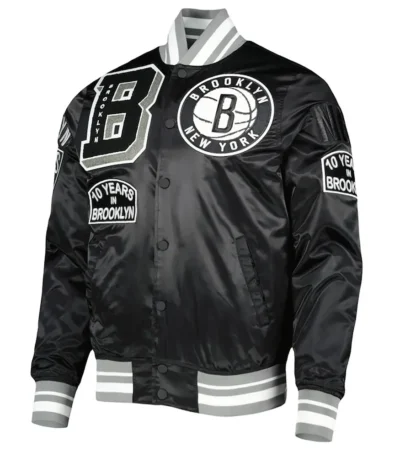 Mash Up Capsule Brooklyn Nets Satin Jacket