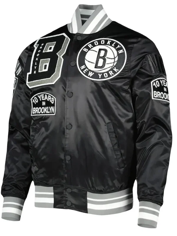 Mash Up Capsule Brooklyn Nets Satin Jacket