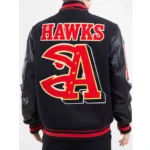 Mashup Atlanta Hawks Black Varsity Jacket