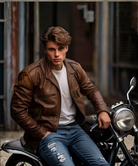 Men Biker Jacket