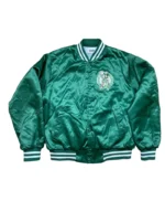 Mens Boston Celtics Jacket Vintage Bomber Chalk Line Rare Satin