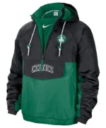 Men’s Colorblock Green Boston Celtics Windbreaker Hoodie Jacket