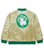 Men’s Vintage Gold Boston Celtics Satin Jacket