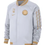 Men’s White/gold Boston Celtics 2024 Chapionship Jacket