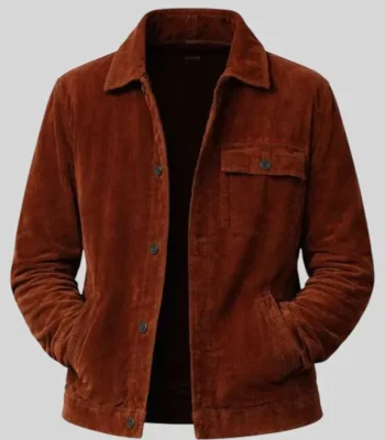 Beyond the Gates S02 Mike Manning Brown Suede Jacket