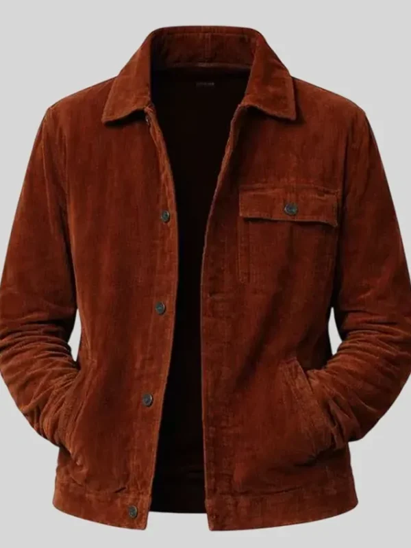 Beyond the Gates S02 Mike Manning Brown Suede Jacket