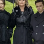 Moira Queen Arrow Season 8 Black Coat