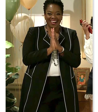 Mona Wilson Beyond the Gates Black Coat
