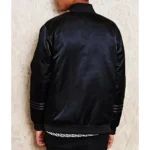 NBA Brooklyn Nets Black Satin Jacket