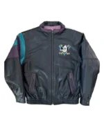 Anaheim Ducks Multi Color Leather Jacket