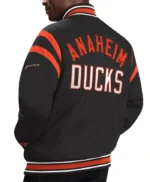 Anaheim Ducks Tailback Black Varsity Jacket