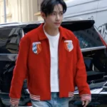 NYC 2026 BTS Kim Taehyung Red Jacket
