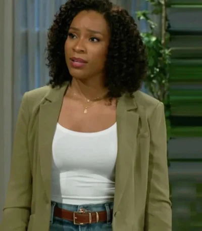 Naomi Hamilton Hawthorne Beyond the Gates S01 Green Blazer