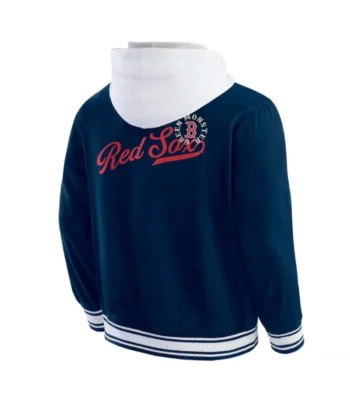 Boston Red Sox Navy Cotton Hooded Jacket