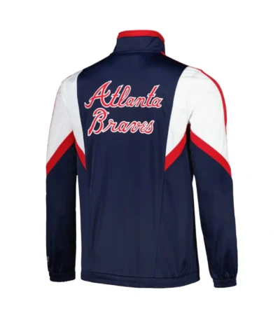 Atlanta Braves Lead Runner Navy Full-Zip Jacket