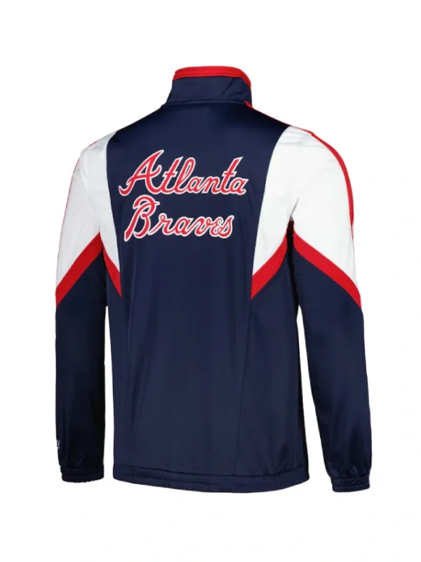 Atlanta Braves Lead Runner Navy Full-Zip Jacket