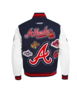 Atlanta Braves Diy Pick Stitch Classic Rib Varsity Jacket