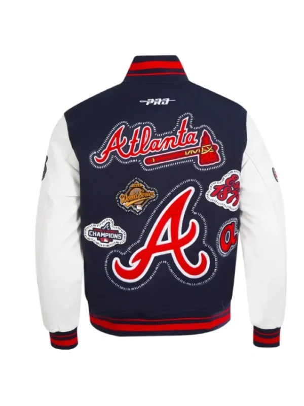 Atlanta Braves Diy Pick Stitch Classic Rib Varsity Jacket