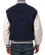 Navy/White Atlanta Braves Full-Snap Varsity Jacket
