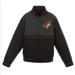 Poly Twill Youth Arizona Coyotes Gray/Black Jacket