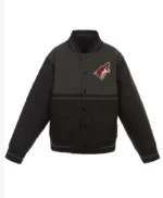 Poly Twill Youth Arizona Coyotes Gray/Black Jacket