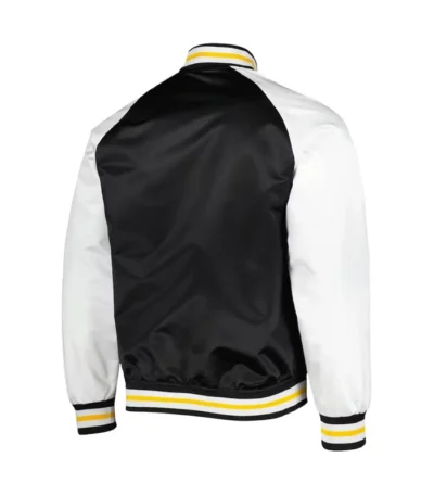 Boston Bruins Prime Time Black and White Satin Jacket