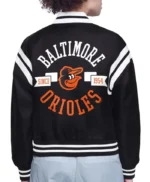 Baltimore Orioles Printed Logo Varsity Satin Jacket