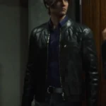 Resident Evil Infinite Darkness Leon Leather Jacket
