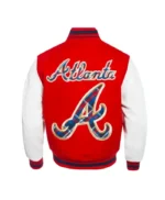 Atlanta Braves Prep Varsity Wool/Leather Jacket