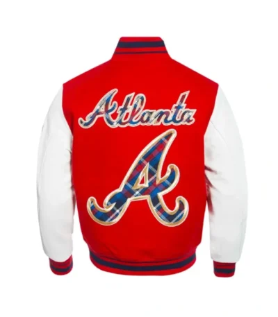 Atlanta Braves Prep Varsity Wool/Leather Jacket