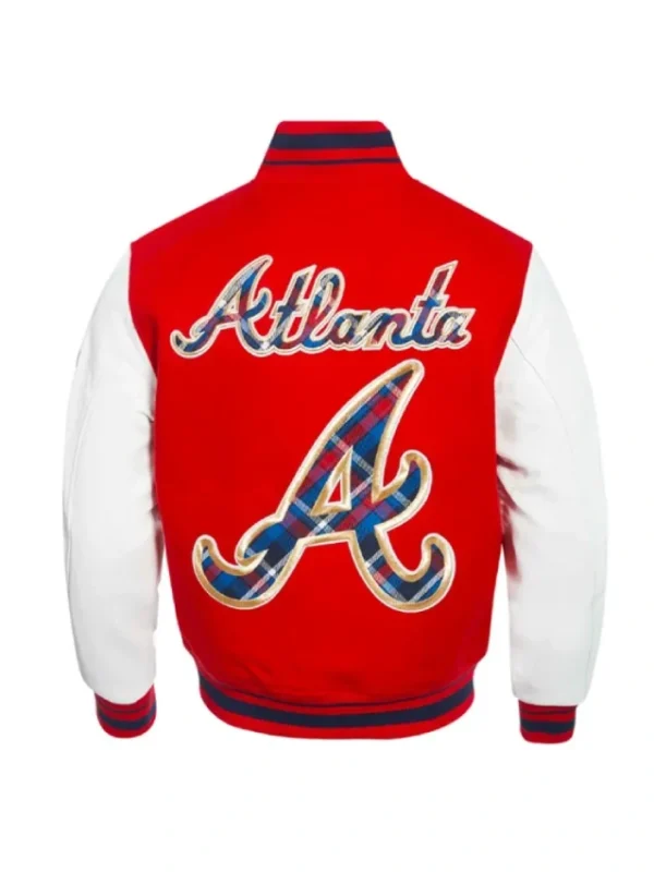 Atlanta Braves Prep Varsity Wool/Leather Jacket
