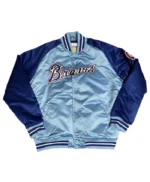 Reload Atlanta Braves Blue Satin Jacket