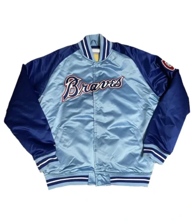 Reload Atlanta Braves Blue Satin Jacket