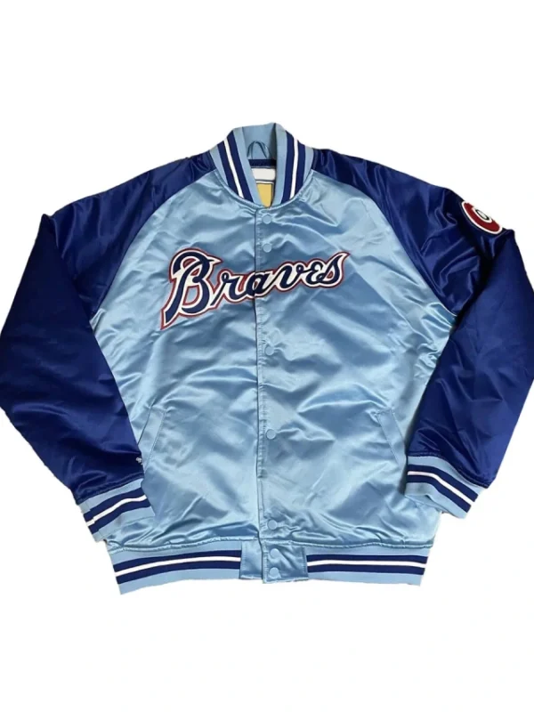 Reload Atlanta Braves Blue Satin Jacket