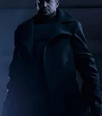 Resident Evil 8 Chris Redfield Black Long Trench Coat