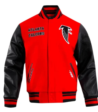 Retro Atlanta Falcons Classic Rib Varsity Jacket