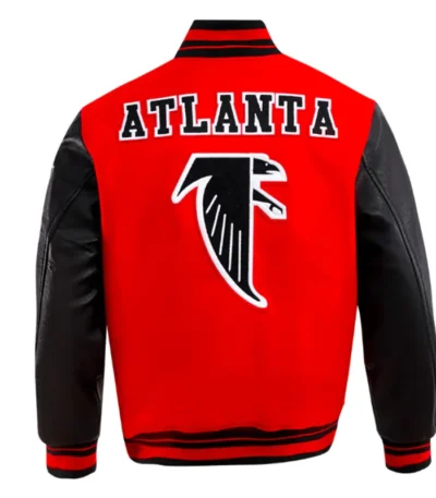Retro Atlanta Falcons Classic Rib Varsity Jacket