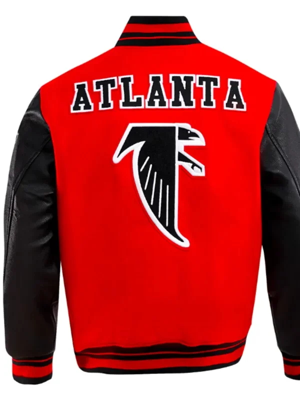 Retro Atlanta Falcons Classic Rib Varsity Jacket