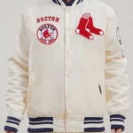 Retro Boston Red Sox Classic Rib Satin Jacket