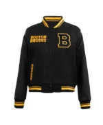 Retro Classic Rib Boston Bruins Varsity Jacket
