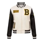 Retro Classic Rib Boston Bruins Varsity Jacket