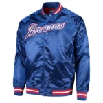 Royal Atlanta Braves Lightweight Satin Jacket
