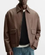 Sean Freeman Beyond the Gates Brown Leather Jacket