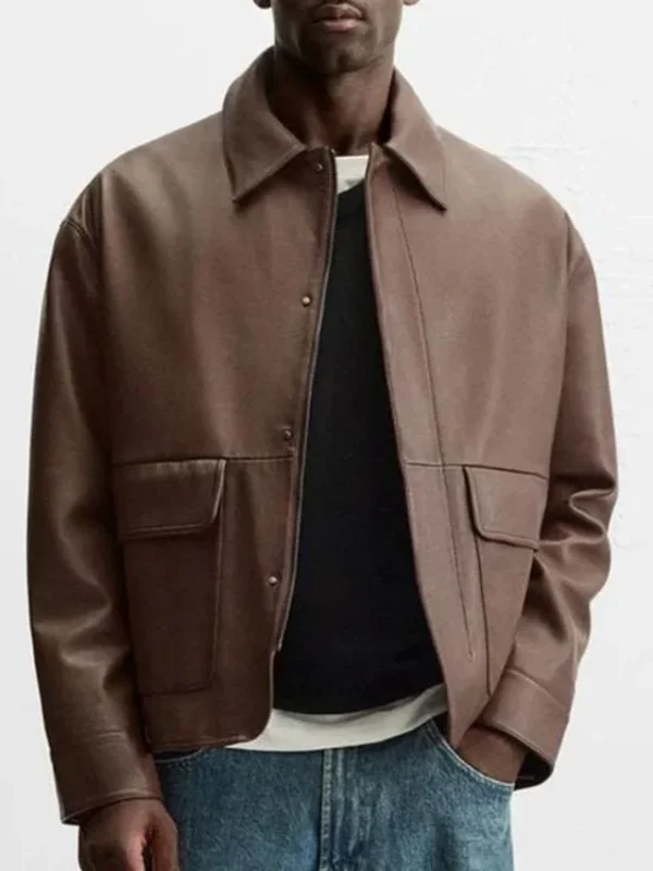 Sean Freeman Beyond the Gates Brown Leather Jacket