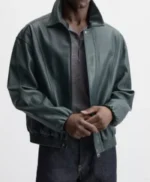 Sean Freeman Beyond the Gates Green Leather Jacket