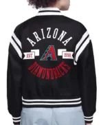 Arizona Diamondbacks Printed Logo Varsity Satin Jacket
