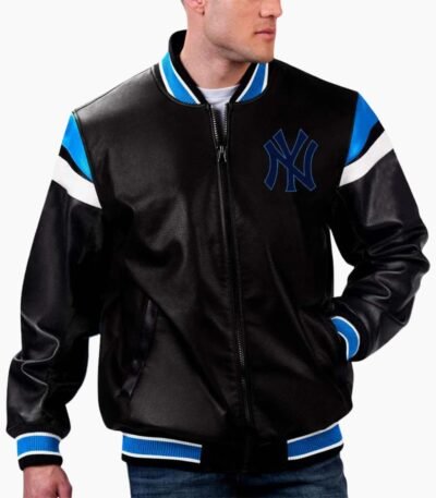 Shop MLB New York Yankees Varsity Leather Jacket