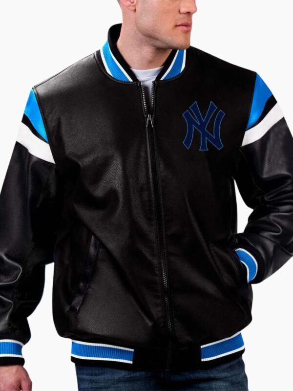 Shop MLB New York Yankees Varsity Leather Jacket