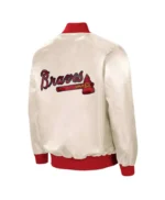 The Ambassador Home Atlanta Braves Cream Satin Jacket